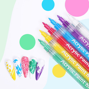 16 Colors 3-in-1 <strong>Gel</strong> Nail Polish Art Pens with Nylon Brush Waterproof DIY Nail Decoration &amp; Graffiti - Product Image 6