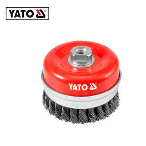 Yato Cup-shaped <b>Wire</b> <b>Brush</b> 100mm Coarse Steel <b>Wire</b> For Angle Grinder - Product Image 1