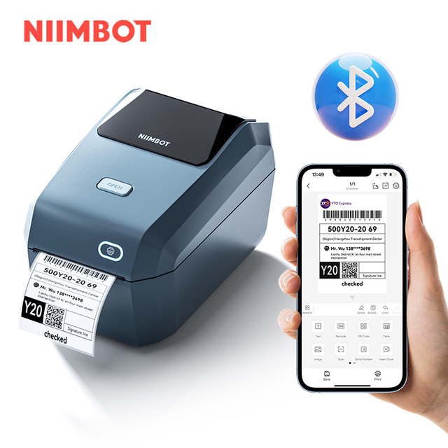Niimbot K3 Smart Multi-Function Business Thermal Label & Barcode Printer for Office Shipping in Stock