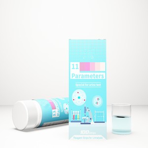 Bandelettes de test <span class=keywords><strong>urinaire</strong></span> pour analyse d'urine : LEU, NIT, URO, PRO, PH, BLO, SG, KET, BIL, GLU, ASC - Product Image 4