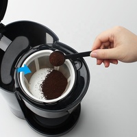 Cafetera Eléctrica de Goteo de Diseño Clásico con Filtro Reutilizable Antigoteo de un Solo Toque, Jarra de Vidrio de 1.2L, Ideal para Exteriores y Autocaravanas