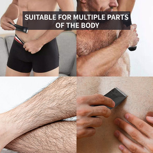 Recortadora de vello corporal IPX7, lavable, eléctrica, para hombres, depiladora, afeitadora, kit de cuidado corporal y de barba - Product Image 3