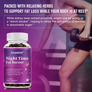 Night Time <span class=keywords><strong>Fat</strong></span> Burner para peso Los Overnight Metabolism Booster para quemador de grasa estomacal y Night Shred con melatonina - Product Image 2