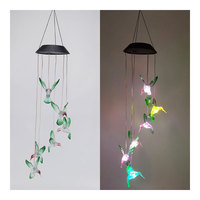 Lumière solaire de haute qualité à LED pour le vent belle lumière ornementale à changement de couleur produit en gros