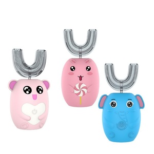 แปรงสีฟันเด็กอัตโนมัติรูปตัวยูแบบสั่นสะเทือนแบบนุ่มนวลสำหรับเด็กอายุ 3-12 ปี เกรดอาหาร IPX7 สำหรับใช้ในครัวเรือน - Product Image 5