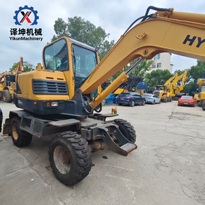 Excavadora de ruedas Hyundai 60W-9 usada, fabricada en Corea del Sur, para construcción de carreteras. - Product Image 1