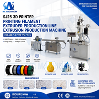 Machine d'extrusion de filament d'impression 3D SJ25 4kg/h 1,75 mm à prix abordable pour PLA, ABS, PETG