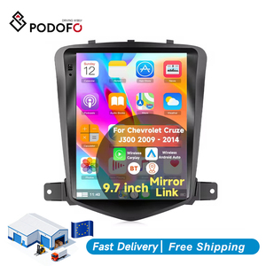 Podofo 9.7" 4+64G Autoradio Android Carplay/Android Auto sans fil GPS/Wifi/BT pour Chevrolet Cruze J300 2009-2014 Radio pour voiture - Product Image 1
