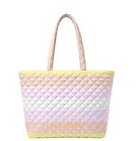 Sac fourre-tout matelassé arc-en-ciel non binair, grande capacité, pour ordinateur portable 14 pouces, fermeture éclair supérieure, idéal pour le travail, le quotidien, les voyages et la plage