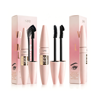Boîte d'emballage de mascara pliable personnalisée, boîte élégante finition satinée, étui élégant pour produits de beauté