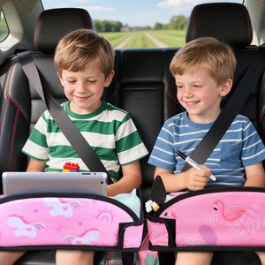 Luxury Car Seat Stroller Travel Tray with Zipper Closure-Portable Kids Organizer Storage <b>Bag</b> for Road Trip & <b>Plane</b> Use - Product Image 6