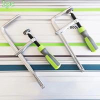 Rail de guidage pinces de travail du bois 1 pièce 120/300mm avec vis de poignée en plastique pour le travail du bois Rails de table Mft Rails de scie