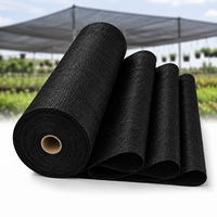 Filet d'ombrage en HDPE tricoté sur mesure, résistant aux UV (30%-95%), en rouleau pour serres, fermes et pépinières