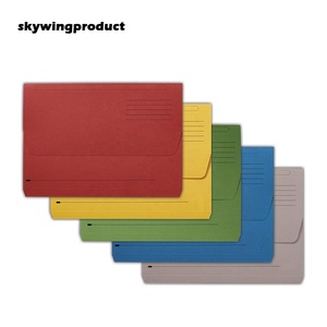 Skywingproduct ba màu đá màu xanh gói của 10 <span class=keywords><strong>Foolscap</strong></span> 345x226mm mở rộng nửa nắp điền tài liệu ví - Product Image 3