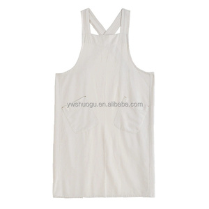 <span class=keywords><strong>Tablier</strong></span> en <span class=keywords><strong>lin</strong></span> simple de style <span class=keywords><strong>japonais</strong></span> pour hommes femmes bavoir rétro pour la maison usine transfrontalière en gros lavable durable personnalisé étranger - Product Image 3