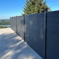 Intimité villa écran clôture pour herbe ciment terre panneau composite cour latte 6x6ft bois plastique clôture