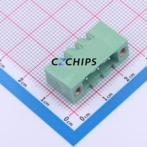 2ETYRM-5.0-03P-14-100AH Plug-in Terminal Block Bent Lead Through Hole,P=5mm Board-to-Board / Socket Closed Screw Fixing 1x3P 5mm - Product Image 1