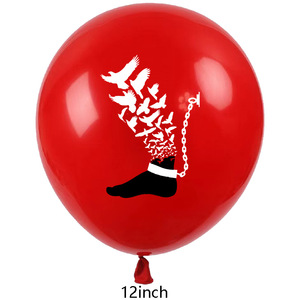 Venta al por mayor Día DE LA LIBERTAD Suministros para fiestas Decorativo <span class=keywords><strong>Junio</strong></span> Negro Feliz Juneteenth <span class=keywords><strong>Fiesta</strong></span> Decoración Globos de látex Juneteenth Globo - Product Image 2