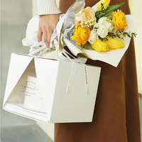 Boîtes à Gâteaux en Papier de Luxe pour Mariage, Vente en Gros, 10 Pouces, Boîtes à Gâteaux Transparentes de 10 Pouces avec Fenêtre