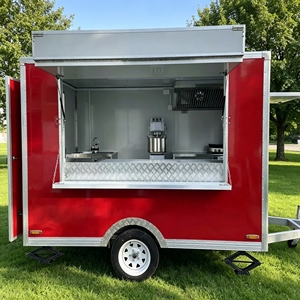Remolque de Comida Móvil de Acero Inoxidable para Helados, Café, Hamburguesas, Pizza, Barbacoa, Venta Ambulante y Catering - Product Image 1