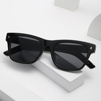Lunettes de soleil polarisées UV400 de luxe, de haute qualité, carrées, vintage, populaires, de créateur, avec monture carrée en acétate
