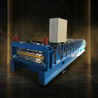 Machine de formage de rouleaux de tôles de toiture double couche PPGI PPGL GI GL, machine de fabrication de panneaux muraux métalliques