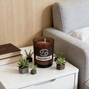 <span class=keywords><strong>Bougie</strong></span> parfumée Zodiac, <span class=keywords><strong>bougie</strong></span> décorative parfumée, <span class=keywords><strong>bougie</strong></span> d'aromathérapie pour la maison, douze signes du zodiaque : <span class=keywords><strong>Verseau</strong></span>, Balance, Gémeaux - Product Image 1