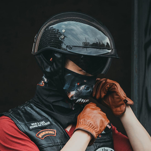Casco de Motocicleta Abierto de Fibra de Carbono Negro Mate Estilo Vintage, Certificado DOT para Conducción en <span class=keywords><strong>Calle</strong></span>, Venta al Por Mayor de Fábrica - Product Image 5