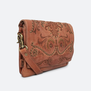 Bolso cruzado práctico para mujer, 100% cuero auténtico, ligero, duradero, diseño elegante, correa ajustable cómoda - Product Image 4