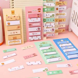 Blocs-notes autocollants de haute qualité à motifs de dessins animés pour l'école et le bureau, étiquettes colorées pratiques, produits en papier, ensemble de papeterie pour étudiants - Product Image 3