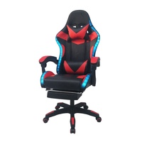 Chaise de jeu et d'étude RGB LED pour le bureau à domicile, le travail, le jeu et les loisirs