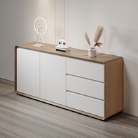 Meubles de salon de salle à manger de luxe de style moderne Buffet moderne en bois brillant