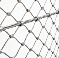 Filet de protection en maille de corde tressée en acier inoxydable, à maillons connectés et robustes, haute résistance, résistant à la corrosion, pour la protection des machines sur site