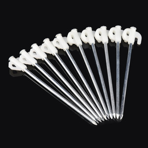 Xilei Hardware Galvanized Tent Pegs High Carbon Steel Outdoor Camping Ground Stakes All Seasons Use - Product Image 1
