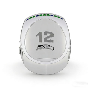 Эксклюзивный дизайн: Мужское памятное чемпионское кольцо из сплава Seattle Seahawks, последняя фанатская серия <span class=keywords><strong>2026</strong></span> года, уже в предзаказе - Product Image 4