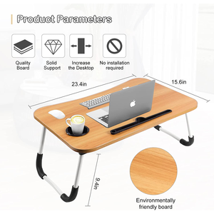 SKY-TOUCH TRADING FZE meja tempat tidur lipat portabel, nampan <span class=keywords><strong>Lap</strong></span> dapat disesuaikan, dudukan cangkir <span class=keywords><strong>Notebook</strong></span> tidak licin untuk iPad, Meja dapur Laptop - Product Image 6