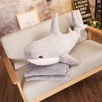 Peluche géante requin personnalisée OEM, jouet en peluche doux animal marin, cadeau pour bébé, jouets pour enfants