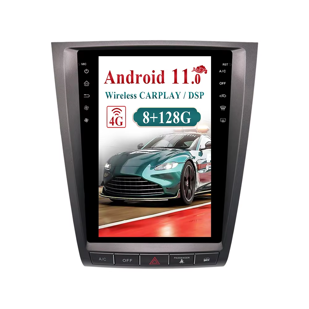 Для Lexus GS 2004-2011 Android 11 8G + 128G для Tesla стиль большой сенсорный экран автомобильный мультимедийный плеер GPS аудио радио головное устройство