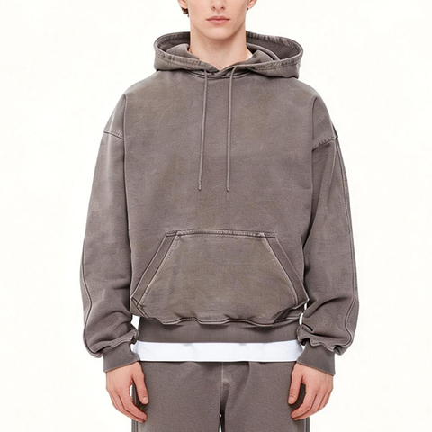 Cotton Heavyweight Oversized Washed Hoodie