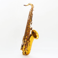 Factory Wholesale High Performance Brass Tenor Bb Saxophone Gold Lacquer Rust Resistant High-grade Waterproof Case Instrument