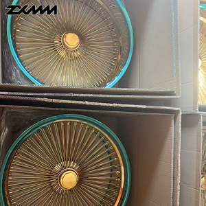 ZXMM Nouvelles jantes à rayons en fil d'<span class=keywords><strong>or</strong></span> 24 carats forgées en 4 parties, 17 18 20 21 22 24 26 28 pouces, roues 5x120.65 6x139.7, jantes 73.1 78.1 87.1 - Product Image 3