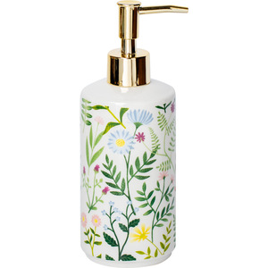 Golden Ceramic Press Bottle Hand Sanitizer Shower <strong>Gel</strong> Shampoo Moisturizing Empty Bottle - Product Image 2