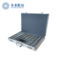 Optometry Instrument 266 Pcs Metal Rim Trial Lens Set Box Aluminum Case for Eyeglass Test