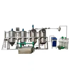 Equipo de dispositivo de máquina de refinación de aceite de fortuna refinada de palma de coco de soja de alta calidad a la venta