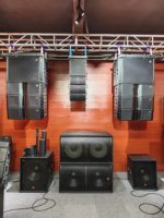 Sistema de Altavoces Line Array DSZ DS-802A+DS-18AD, Caja Acústica Pasiva de Madera, Dos Altavoces de 8 y 18 Pulgadas, para Uso en Interiores y Exteriores, Teatros