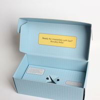 Boîte d'abonnement pour animaux de compagnie en carton écologique imprimé avec logo personnalisé, emballage en papier pour envoi postal