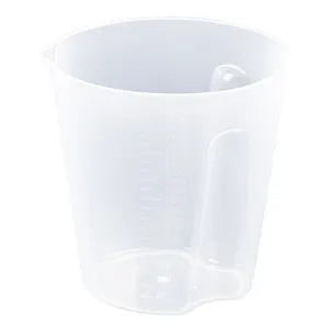 투명 플라스틱 측정 컵, 눈금이 매겨진 주스 컵 우유 티 컵, 실험 도즈 컵
