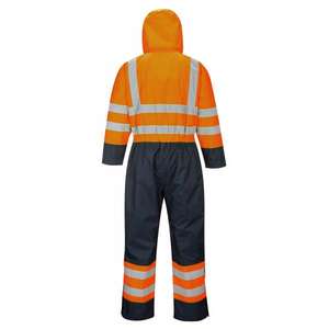 PORTWEST - S485ONRL Combinaison double tons doublée orange/bleu marine haute visibilité-EAN 5036108196531 HI-VIS WORKWEAR - Product Image 2