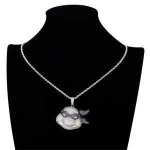 Collane con Ciondoli Tartarughe Ninja in Ottone Placcato Ghiaccio, Gioielli Hip Hop per Uomo - Product Image 6