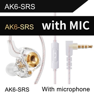 Nouveaux écouteurs intra-auriculaires filaires QKZ AK6 SRS à transducteur dynamique <span class=keywords><strong>avec</strong></span> microphone pour la musique et le gaming, <span class=keywords><strong>casque</strong></span> audiophile 3,5 mm - Product Image 3